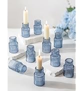 blue candle holder