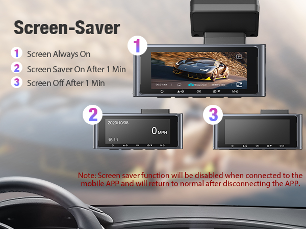 4k dash cam front and inside