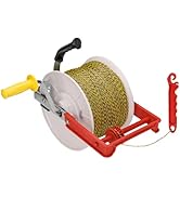 3:1 Geared Electric Fencing Reel, Electric Fence Wire Reel, with Auxiliary Winding Handle, Suitab...