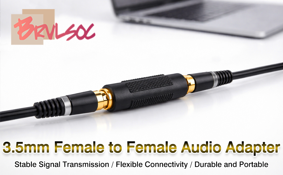 3.5mm female to female audio adapter