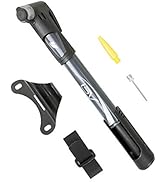 BV Mini Bike Pump Portable Frame Pump, Air Ball Pump Inflator with Ball Pump Needles, 120PSI High...