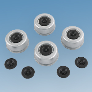 2.72&amp;#34; Trailer Axle Dust Cap with Rubber Plugs