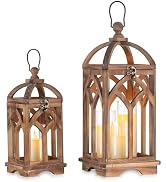 farmhouse candle lantern