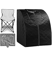 ZONEMEL Personal Far Infrared Sauna for Home, Oversized Portable Sauna for Relaxation, Better Sle...
