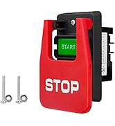 POWERTEC 110/220V Dual Voltage Paddle Switch, 3HP, Knee Paddle for Power Tools Fast Power Off w/S...