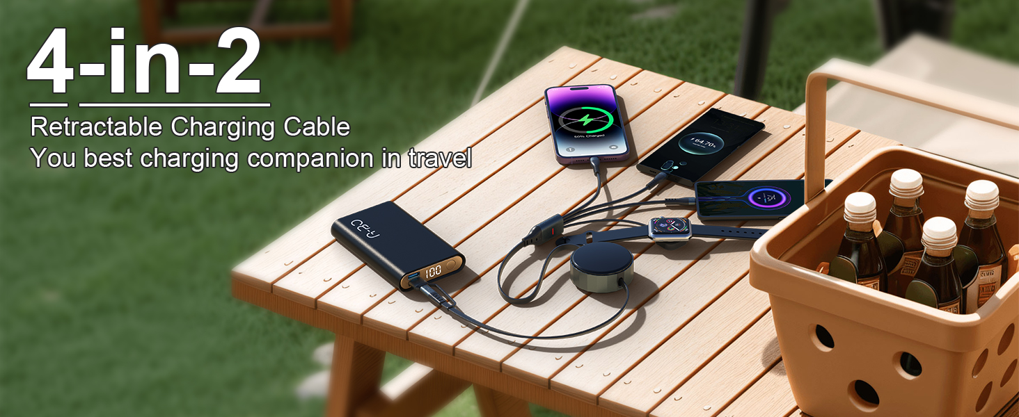 3-in-1 usb-c, iphone &amp; apple watch lightning charging cable