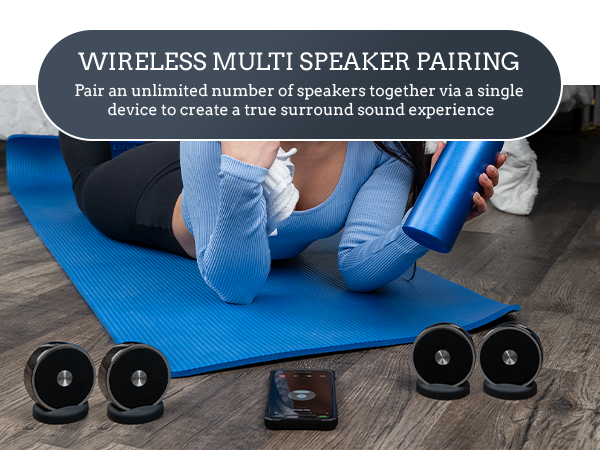 Bluetooth Speaker Set: Wireless Stereo Dual Pairing Portable Twin 