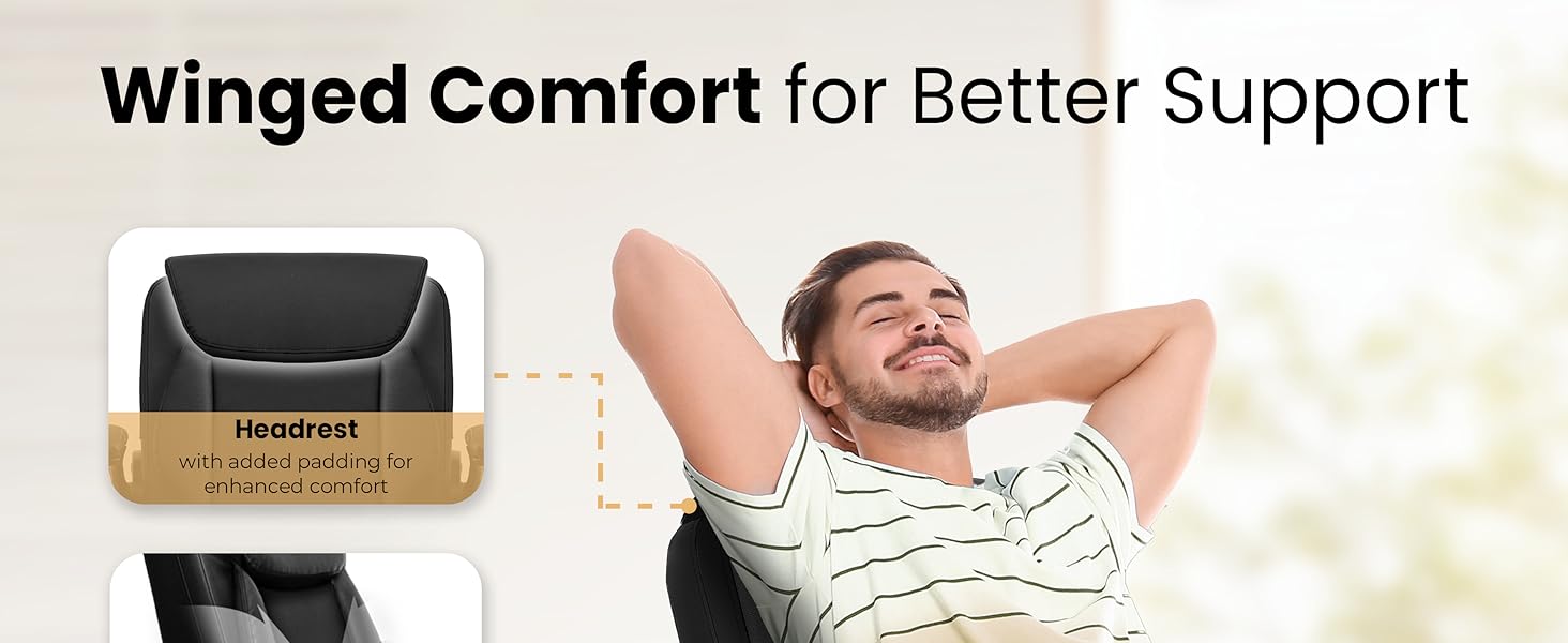 Additional layer padding chair for comfortable back support