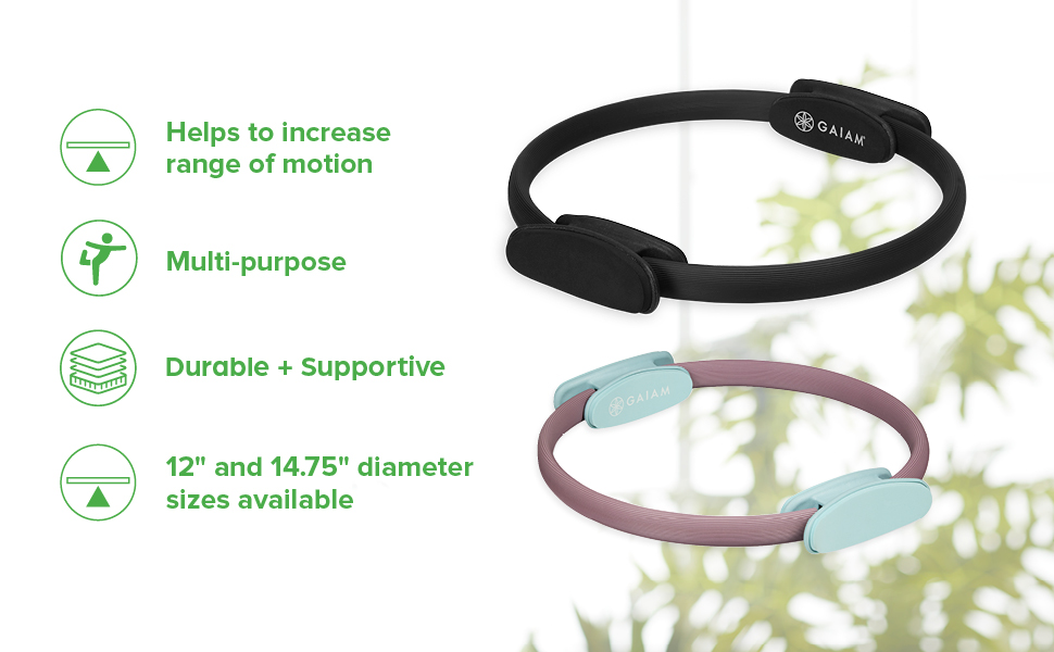 Gaiam Pilates Ring Fitness Circle 2 sizes