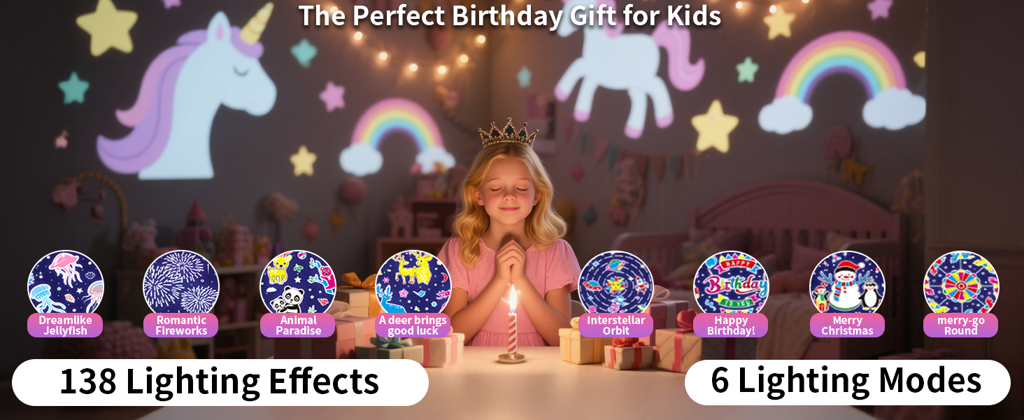 Perfect gift for girls:This enchanting castle projector makes an unforgettable gift!