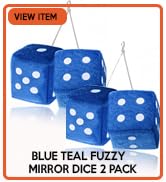 car mirror fuzzy dice