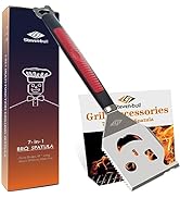 Grill Spatula for Outdoor Grill, 7-in-1 BBQ Tools Utensils, Extra Long Grill Accessories, Box Pac...