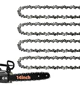 4 Pack 14 Inch Chainsaw Chain 52 Drive Links, 050" Gauge, 3/8" LP pitch, 14-Inch Replacement Chai...