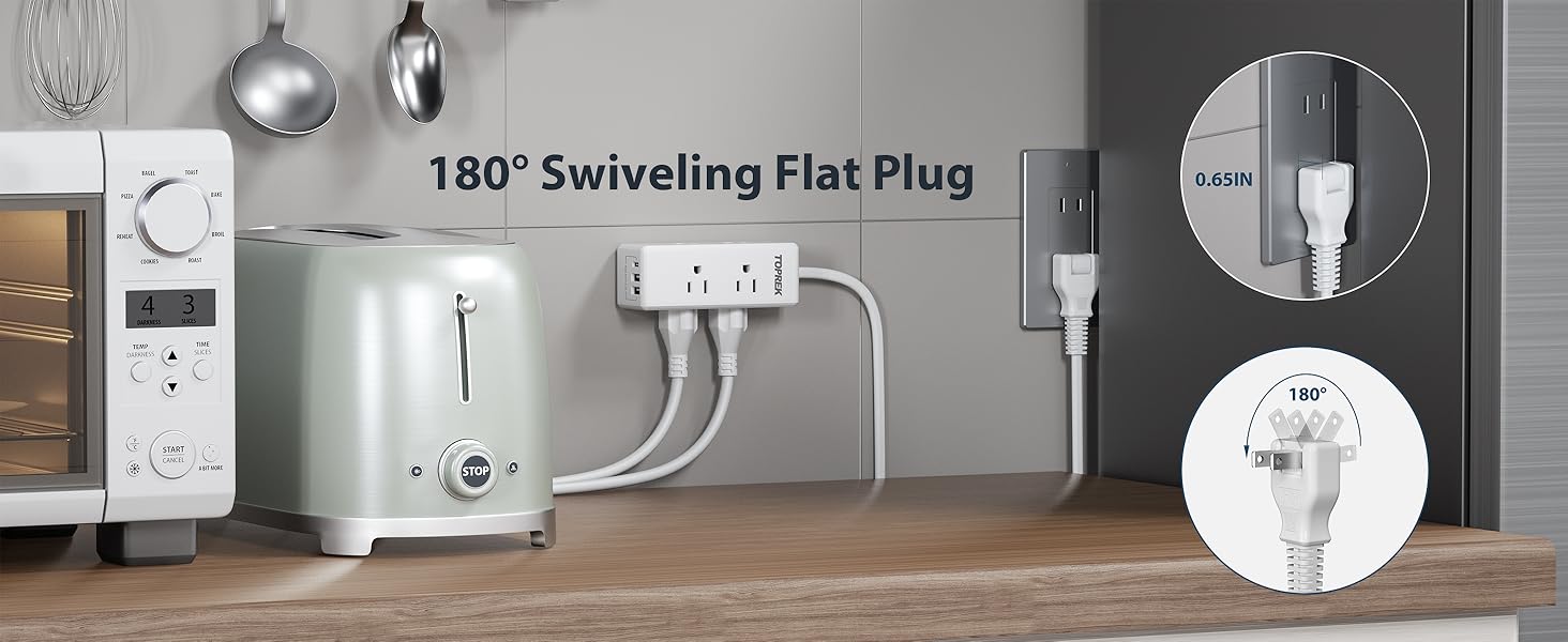 Swiveling Flat Plug