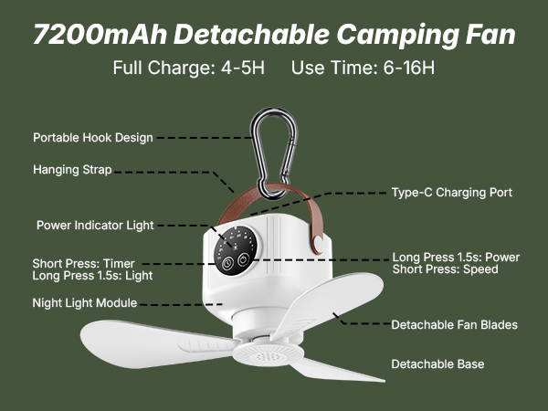 tent fans fan for beach portable fan camping