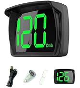 Shkalacar Car HUD Headup Display KM/H MPH GPS Digital Speedometer with LED Large Font Display + C...