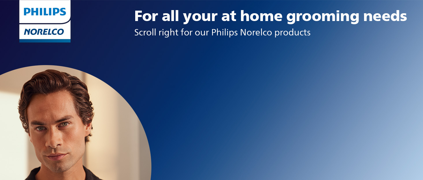 Philips Norelco for all your at home grooming needs
