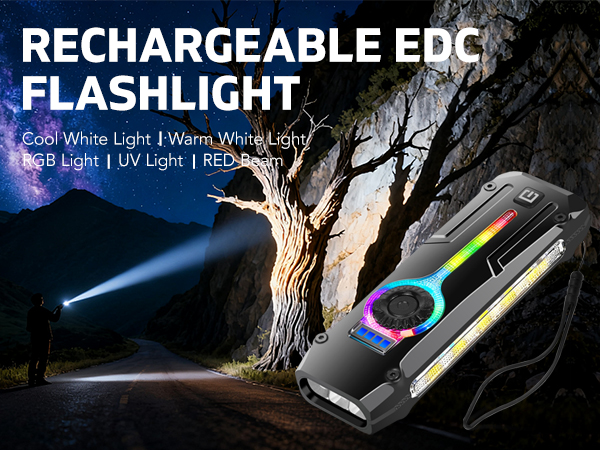 rechargeable edc flashlight