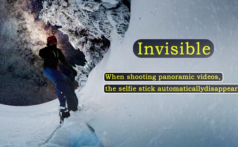 invisible carbon fiber selfie stick for insta360 insta 360 x5 x4 x3 3m/118inch