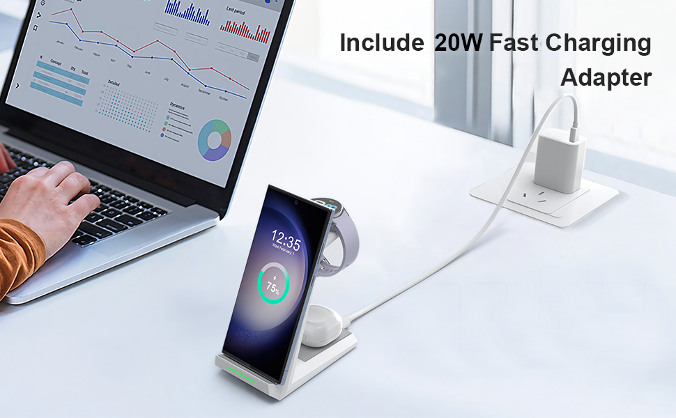 3 in 1 charging station for samsung devices