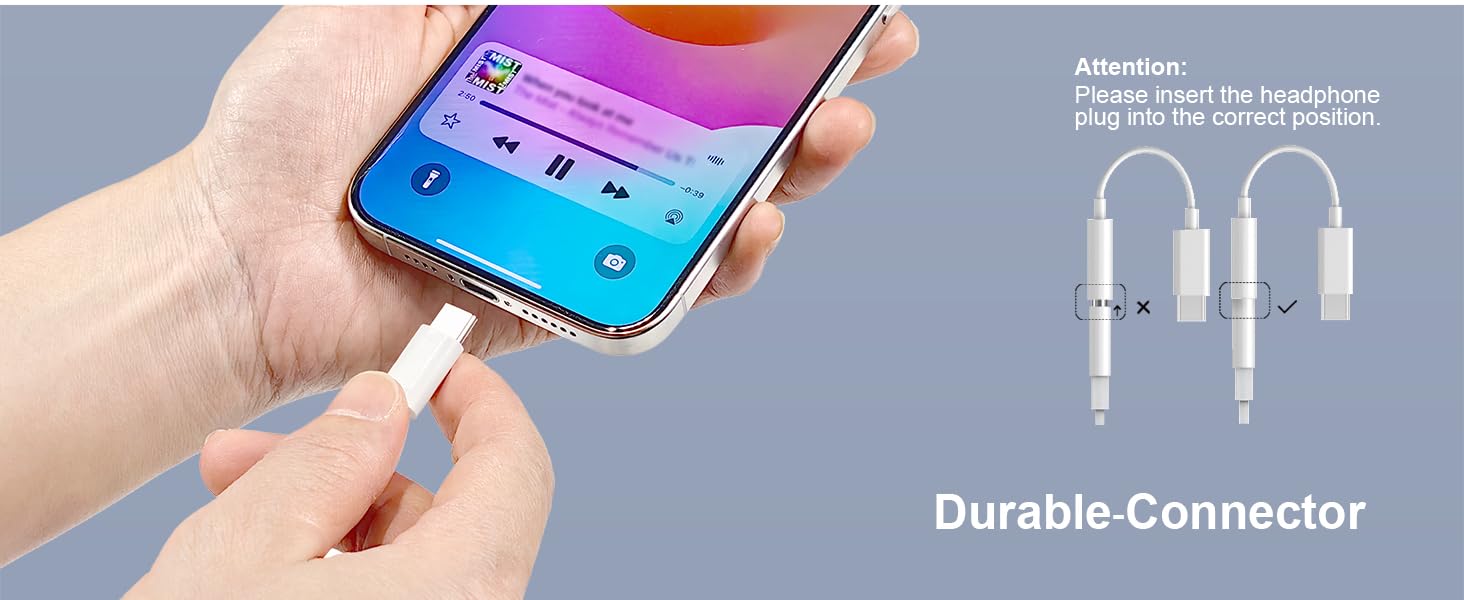 USB C to 3.5mm Headphone Jack Adapter USB C to Aux Audio Dongle Cable Cord 