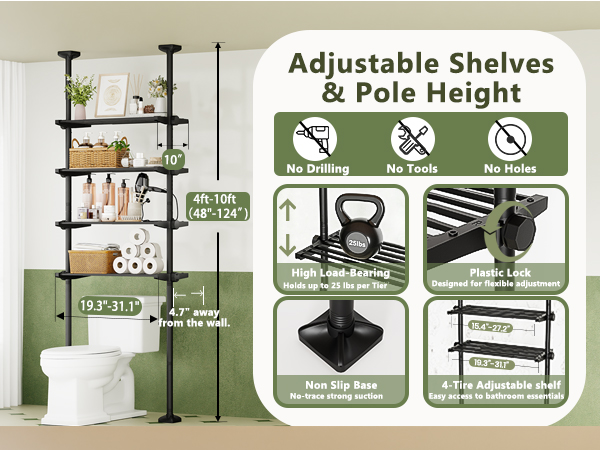 Over The Toilet Storage organizer