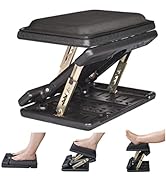 Leermart Adjustable Footrest with Removable Foam Cushion, Under Desk Footrest with Massage Beads ...