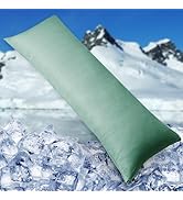 HOMFINE Cooling Pillowcase Body Size - Double Side Q-Max 0.439 Cooling Fiber for Pillow Protector...