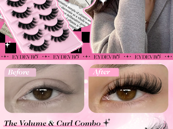 D Curl Fluffy Lash Clusters