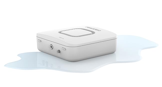 RWD42 Water Leak Detector in puddle