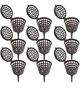 HEEPDD 50Pcs Bonsai Fertilizer Baskets, 1.6 x 1.1in Plastic Fertilizer Mesh Basket Garden Nutriti...