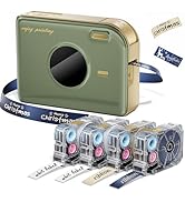 Phomemo Ribbon Label Printer, A30 Bluetooth Wireless Portable Small Label Maker Machine with 4 Ta...