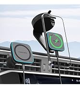 COOEXES for MagSafe Car Mount Charger with 15W Fast Wireless Charging, Magnetic Car Phone Holder ...