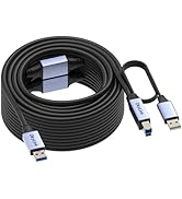 OkyLink USB 3.0/3.2 Gen 1 Printer Cable A Male to B Male 5Gbps with Aluminum Shell for Printer, S...