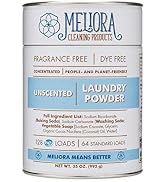 Meliora Cleaning Products Laundry Powder Detergent (128 HE Loads), Unscented