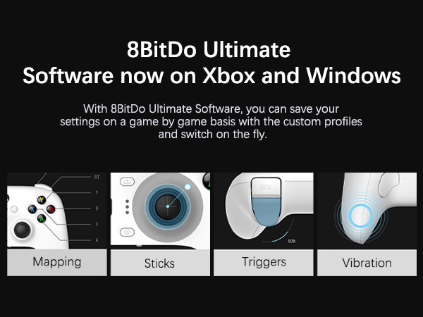 8bitdo ultimate software on Xbox and Windows