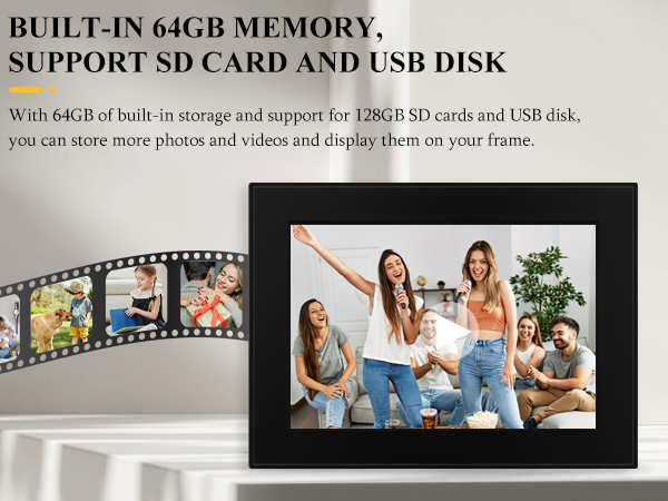frameo 10.1 inch smart wifi digital photo frame,cadre numerique photo,6x8 picture frame,photo