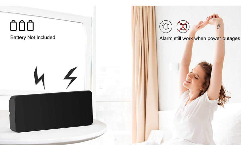 clock with battery backup