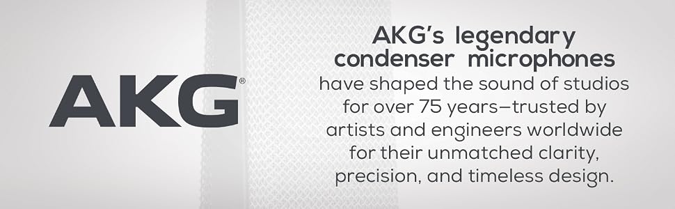 AKG&amp;amp;amp;#39;s legendary condenser microphones