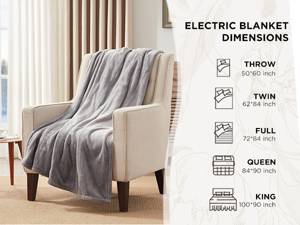 electric blanket throw
