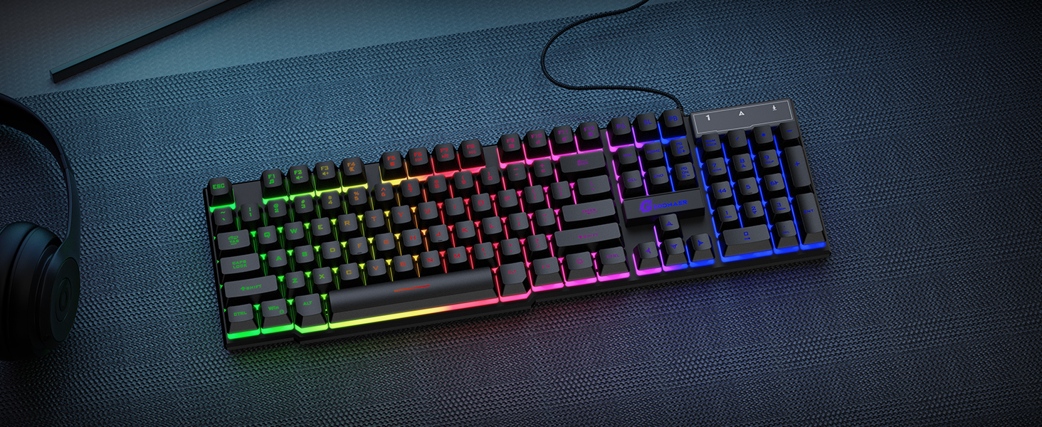 104 wired gaming keyboard