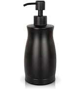 Emarful 304 Stainless Steel Soap Dispenser Modern 13.5oz Black Rust-Proof Liquid Soap Pump Bottle...