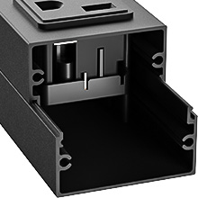 metal power strip with switch