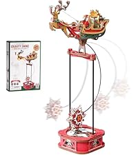 ROBOTIME Dinosaur 3D Wooden Puzzles, Velociraptor Model Kits can Walk, Mechanical Dinosaur STEM Toys...