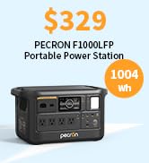 PECRON F1000LFP Portable Power Station, 1500W, 1004Wh LiFePO4 Battery Solar Generator, UPS, Fast ...