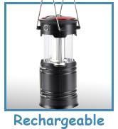 Lichamp 4 Pack Camping Lanterns Rechargeable and Battery Powered, Dual Power Source and 4 Mode La...