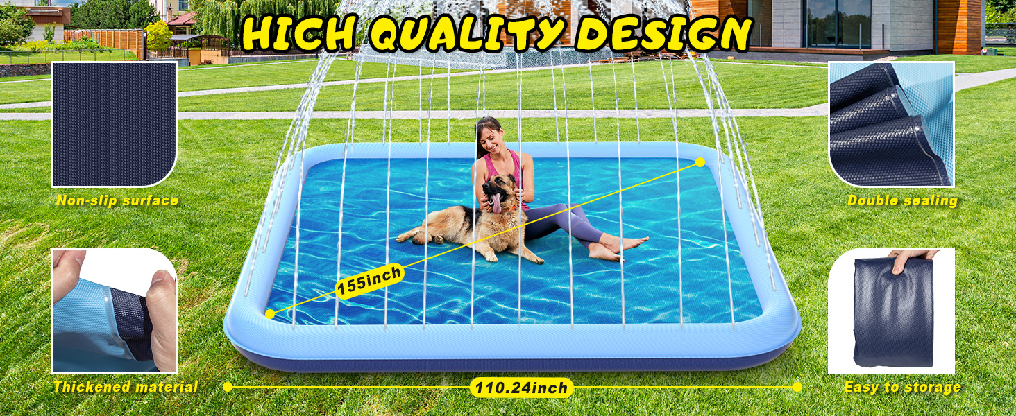Square Splash Pad for Pet