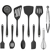 CAROTE Kitchen Utensil Set for Nonstick Cookware, Heat Resistant Silicone Cooking Utensils Set 10...