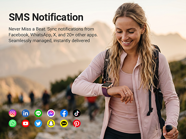 men smart watch with smart notification