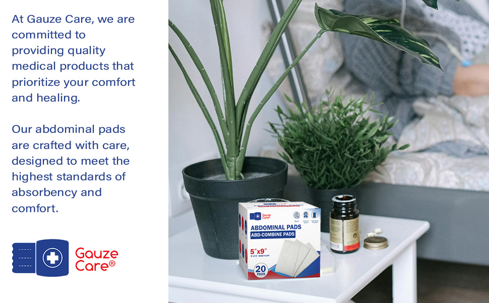 GauzeCare, Abdominal pads are ideal for home usage and essential item of household first aid kit
